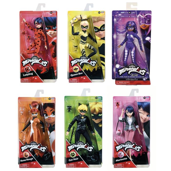 Jazwares 50000 Figuras de Acción Articuladas Surtidas del Universo Miraculous Ladybug Heroez 26cm para Niños +4 Años