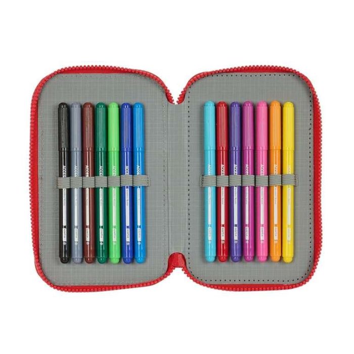 Plumier Doble Sevilla Fútbol Club Negro Rojo 12.5 x 19.5 x 4 cm (28 piezas) 4 Plumier Doble Sevilla Fútbol Club Negro Rojo 12.5 x 19.5 x 4 cm (28 piezas) 4