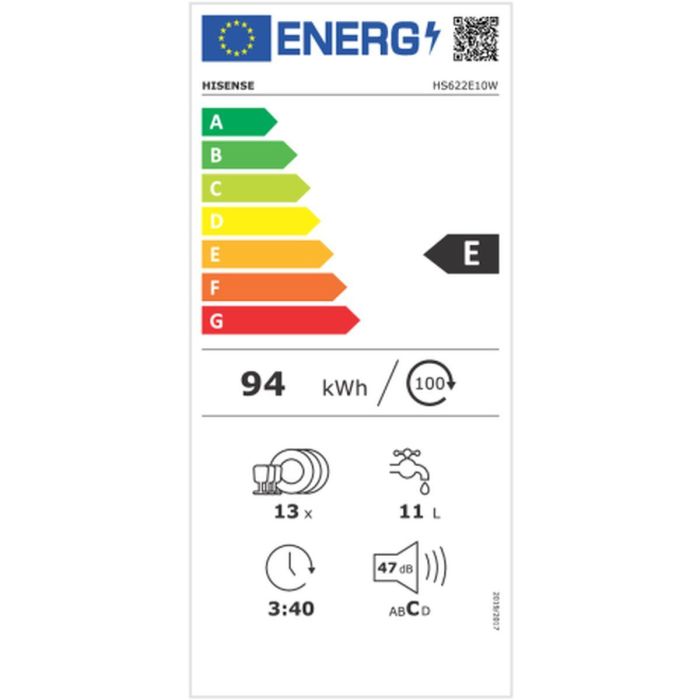 Lavavajillas Hisense HS622E10W Blanco 60 cm 1 Lavavajillas Hisense HS622E10W Blanco 60 cm 1