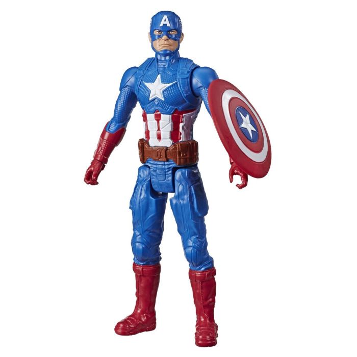 Figura Capitán América 30 cm, Avengers Titan Hero Series, juguete para niños a partir de 4 años, Marvel