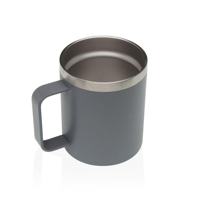 Taza Gris 350 ml Versa - Acero, 9x11.5x12 cm (4 Unidades) 3 Taza Gris 350 ml Versa - Acero, 9x11.5x12 cm (4 Unidades) 3