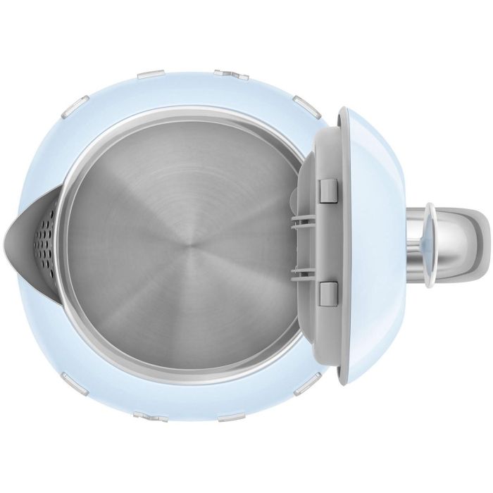 Smeg KLF05PBEU Mini Hervidor de Agua Eléctrico 0.8 L 1400 W Azul Acero Inoxidable Filtrado 5