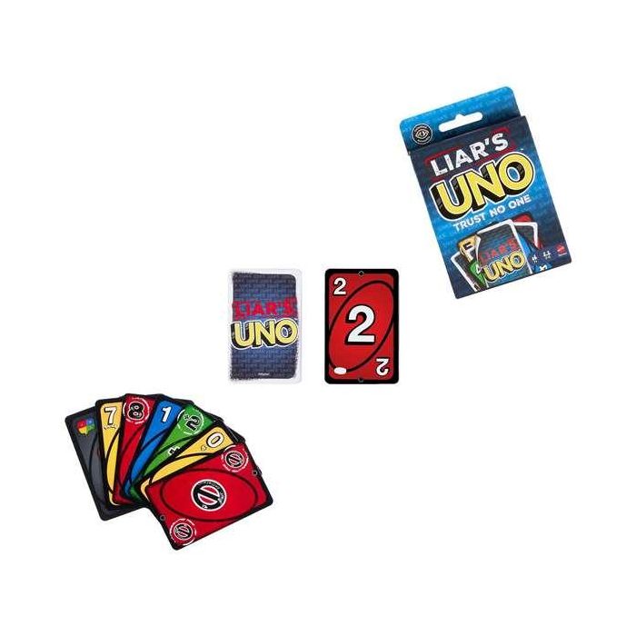 Uno Mentiroso - A partir de 7 años - Apto para niños daltónicos - Mattel Games JLH43