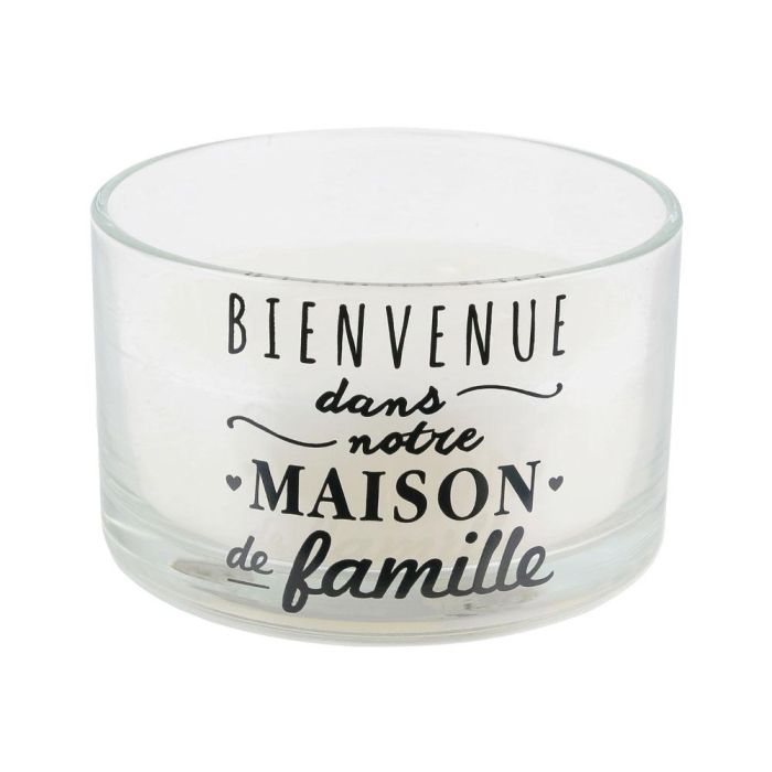 Home Deco Factory Bol Con Vela 3 Mechas Une Famille Decorativo Aroma Fresco 13cm 1