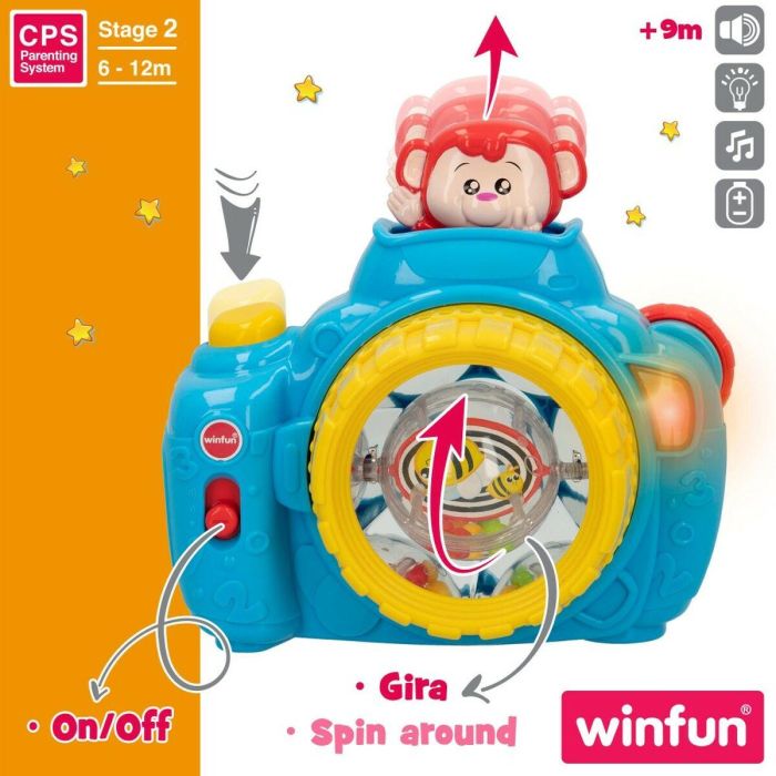 Cámara de fotos infantil Winfun Azul 17 x 16,5 x 8 cm (6 Unidades) 5