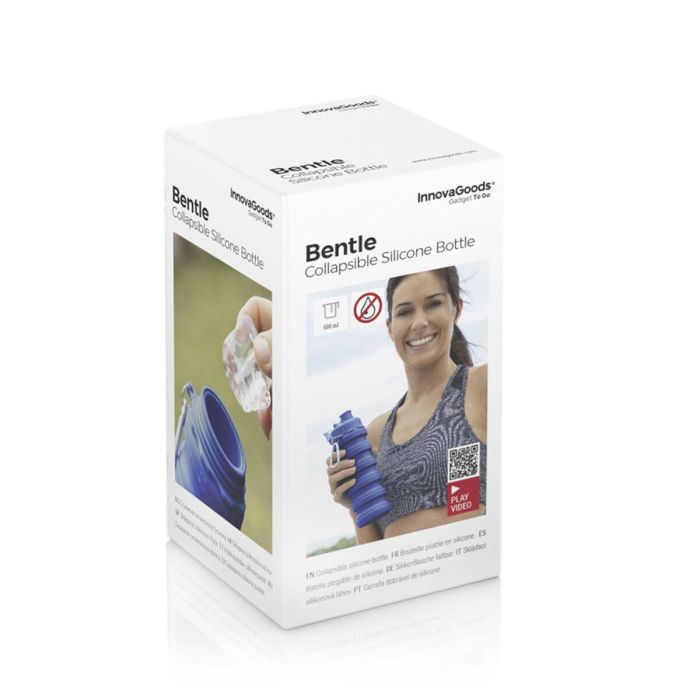 Botella Plegable de Silicona Bentle InnovaGoods 1 Botella Plegable de Silicona Bentle InnovaGoods 1