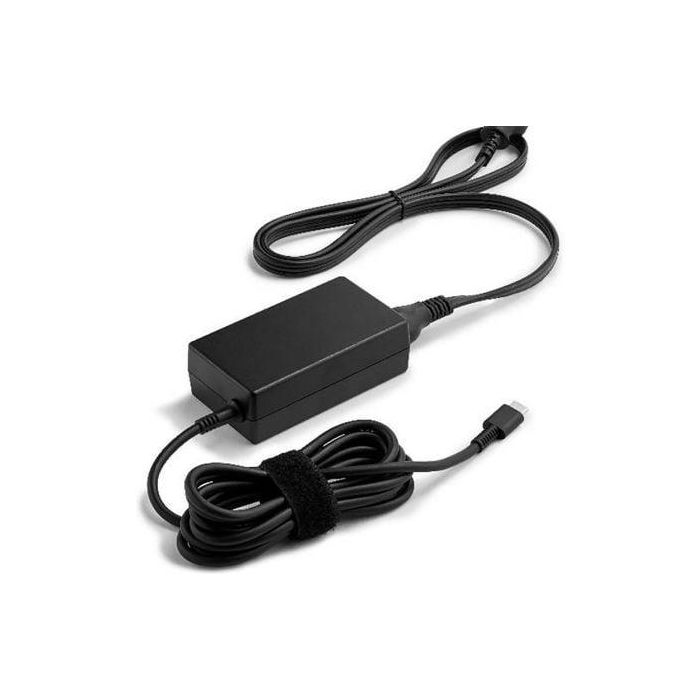 HP 65W USB-C LC Adaptador de Corriente para Portátil | Cargador Potente y Rápido USB Tipo C para Carga en Oficina o Viaje