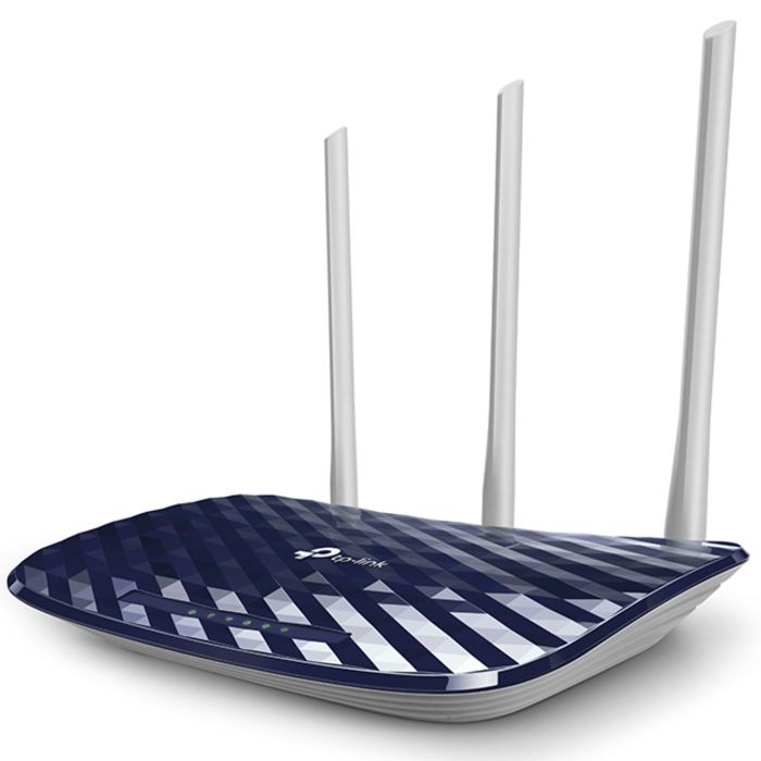 TP-Link Archer C20 Router Inalámbrico AC750 Wi-Fi Doble Banda (2.4/5GHz) 733Mbps, 4 Puertos Fast Ethernet, USB 1