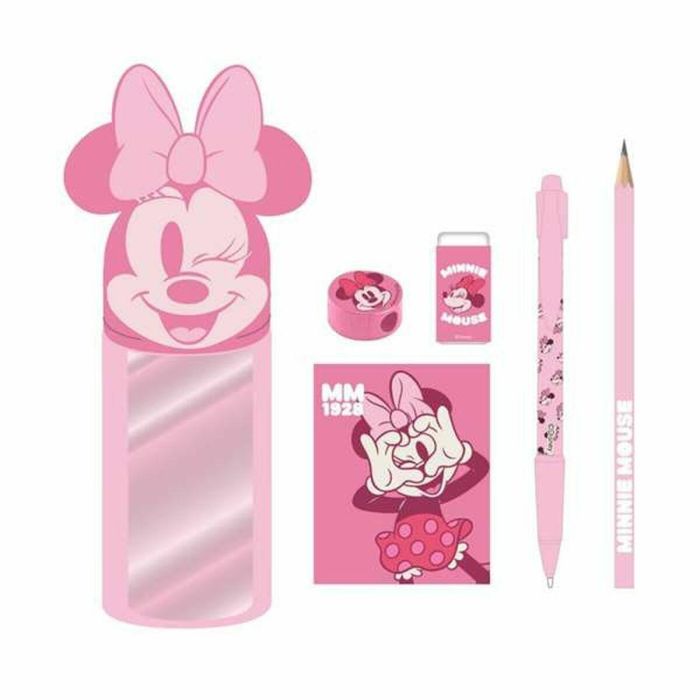 Estuche Escolar con Accesorios Minnie Mouse Rojo 6 Piezas 3 Estuche Escolar con Accesorios Minnie Mouse Rojo 6 Piezas 3