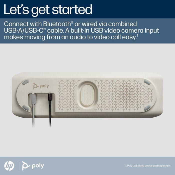 Poly Sync 60 Certificado para Microsoft Teams Altavoz Inteligente USB/Bluetooth para Salas de Conferencia 2