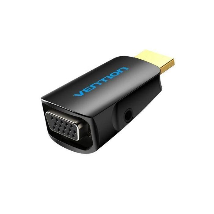 Vention Adaptador Conversor HDMI Macho a VGA Hembra con Audio Jack 3.5mm AIDB0 1080P 60Hz