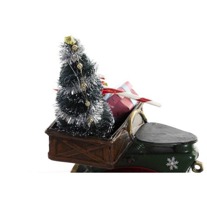 DKD Home Decor Vehiculo Decoracion Navidad Tradicional Rojo Verde 26.5 x 10.5 x 20 cm 4