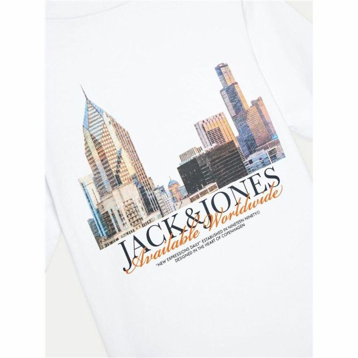Camiseta de Manga Corta Infantil Jack & Jones Jorboston Photo w Neck 3-4 Años 1