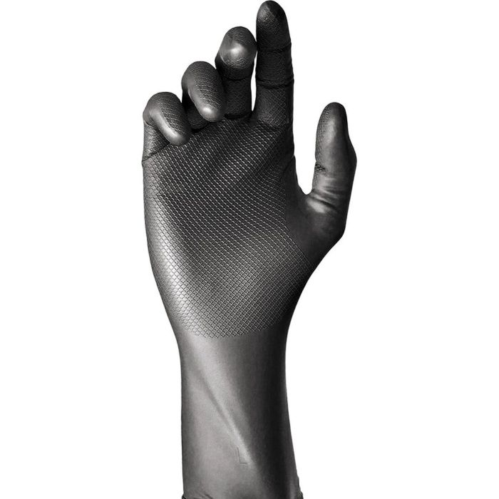 Guantes Desechables JUBA Negro Sin polvo Caja (50 Unidades) 3