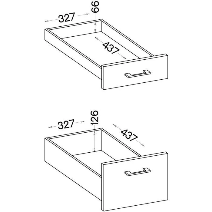 CUISINIER MODENA40D3S Mueble Bajo Cazuela 40 cm 3 Cajones Roble Artesanal y Negro Mate 3 CUISINIER MODENA40D3S Mueble Bajo Cazuela 40 cm 3 Cajones Roble Artesanal y Negro Mate 3