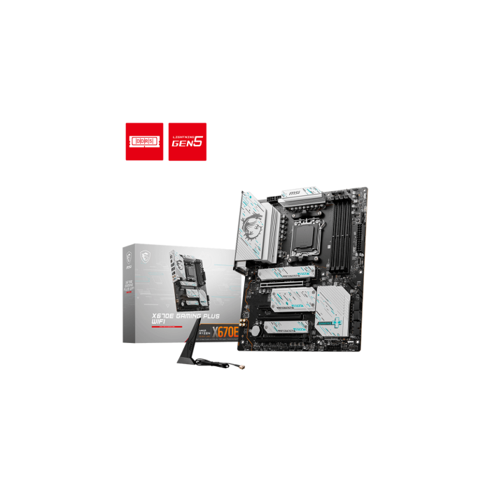 MSI X670E GAMING PLUS WiFi placa base AMD X670 Zócalo AM5 ATX MSI X670E GAMING PLUS WiFi placa base AMD X670 Zócalo AM5 ATX