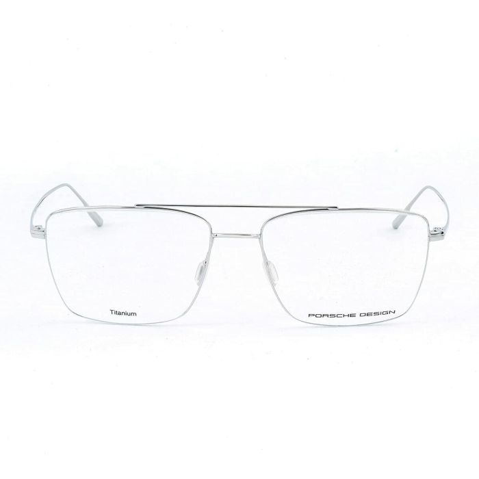 Montura de Gafas Hombre Porsche Design P8381-C-57 Plateado ø 57 mm 1