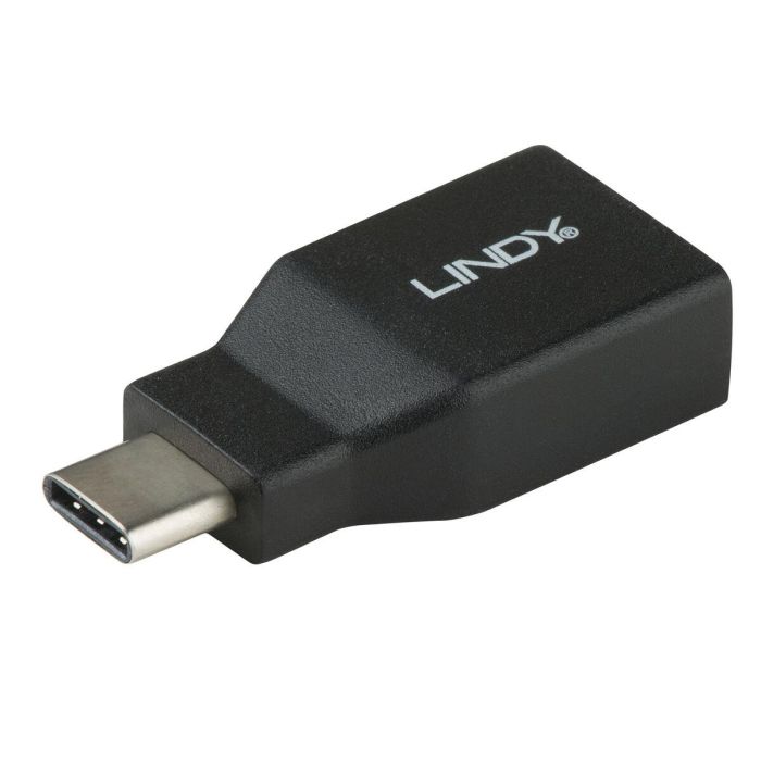 Lindy Adaptador USB 3.2 Tipo C Macho a Tipo A Hembra 10Gbps Compacto para Conectar Cable USB-A a Dispositivo USB-C (Laptop/Tablet)