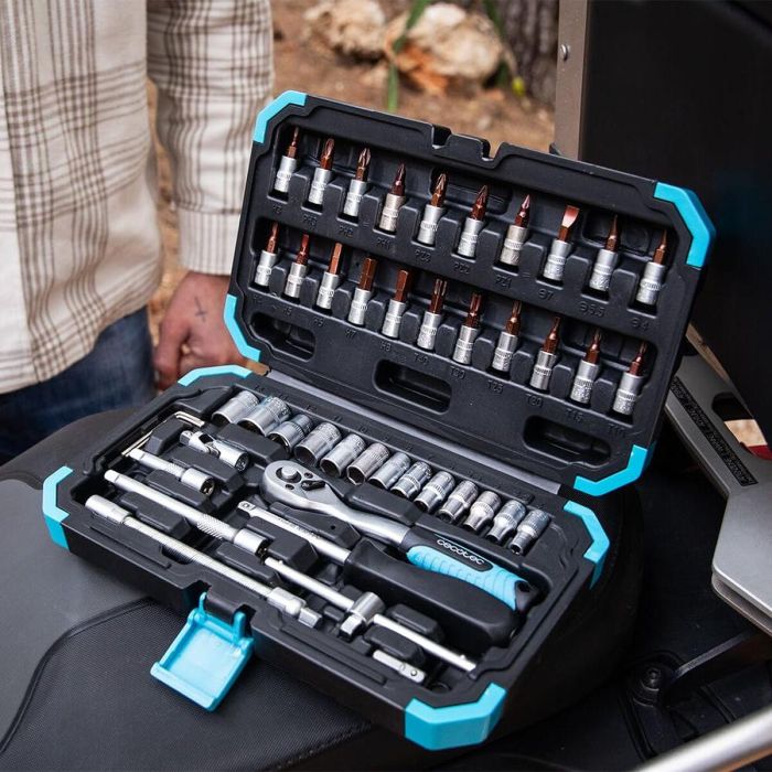 Caja de Herramientas Cecotec KRK 2200 Acero Acero al cromo vanadio 46 Piezas 2 Caja de Herramientas Cecotec KRK 2200 Acero Acero al cromo vanadio 46 Piezas 2