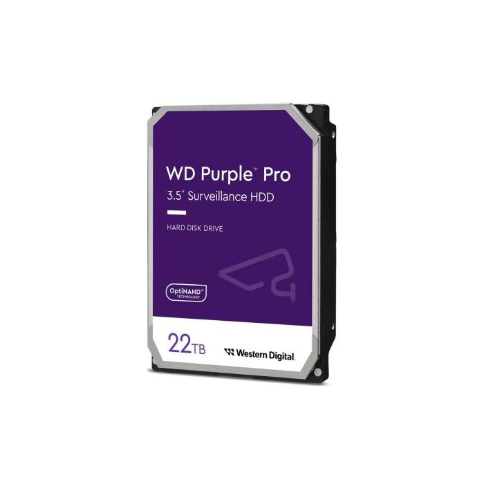 Western Digital Purple Pro disco duro interno 22 TB 7200 RPM 512 MB 3.5" Serial ATA III Western Digital Purple Pro disco duro interno 22 TB 7200 RPM 512 MB 3.5" Serial ATA III
