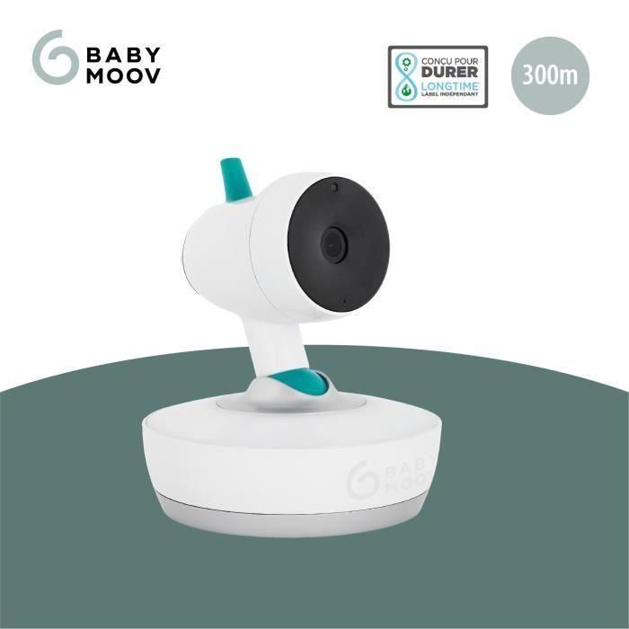 Babymoov Yoo Moov Cámara adicional vigilabebés con vídeo motorizada 360°, visión nocturna HD, luz multicolor y sensor temperatura 2