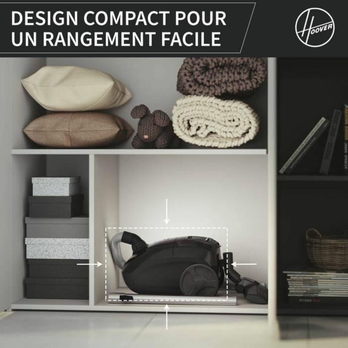 Hoover HE1 Aspirador de Bidón con Bolsa Compacta y Potente - Gran Capacidad 2.5L - Alto Rendimiento en Suelos Duros y Alfombras 4 Hoover HE1 Aspirador de Bidón con Bolsa Compacta y Potente - Gran Capacidad 2.5L - Alto Rendimiento en Suelos Duros y Alfombras 4