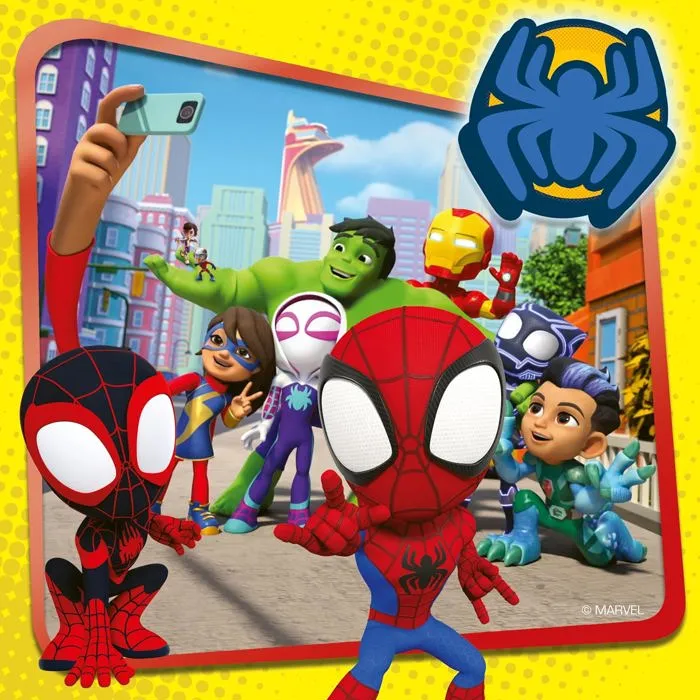 Ravensburger 4005556057306 Puzzles 3x49 piezas Spiderman El Tirador de Telarañas A partir de 5 años 3