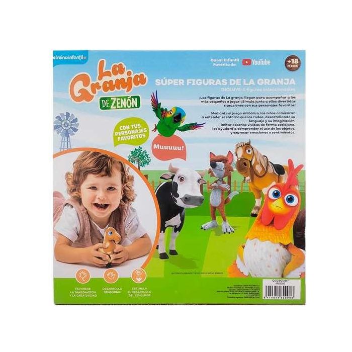 Bandai Figuras La Granja De Zenon Pack 5 Super 13x47x10 cm