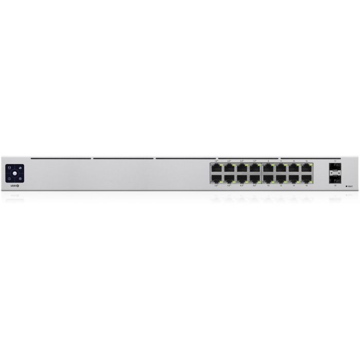 Ubiquiti UniFi Switch Gestionado L2/L3 16 Puertos PoE Gigabit Ethernet (10/100/1000) Montaje Rack 1U Plata 0 Ubiquiti UniFi Switch Gestionado L2/L3 16 Puertos PoE Gigabit Ethernet (10/100/1000) Montaje Rack 1U Plata 0