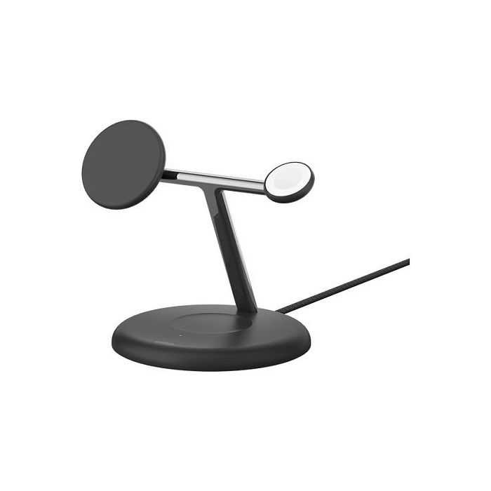 Belkin Wiz023Vfbk Base Carga Inalambrica 3 en 1 para iPhone, Apple Watch y AirPods con Qi2 15W Negra 0 Belkin Wiz023Vfbk Base Carga Inalambrica 3 en 1 para iPhone, Apple Watch y AirPods con Qi2 15W Negra 0