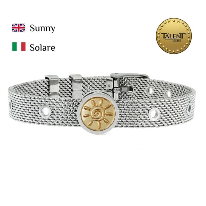 Pulsera Unisex Sunny Talent Jewels TJA-5-14-01-1-235 Plateado 1 Pulsera Unisex Sunny Talent Jewels TJA-5-14-01-1-235 Plateado 1