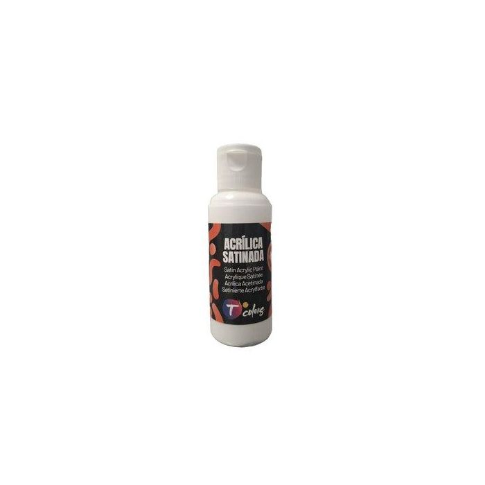 Pintura Acrilica Tcolors 80 Ml (Botella) Blanco