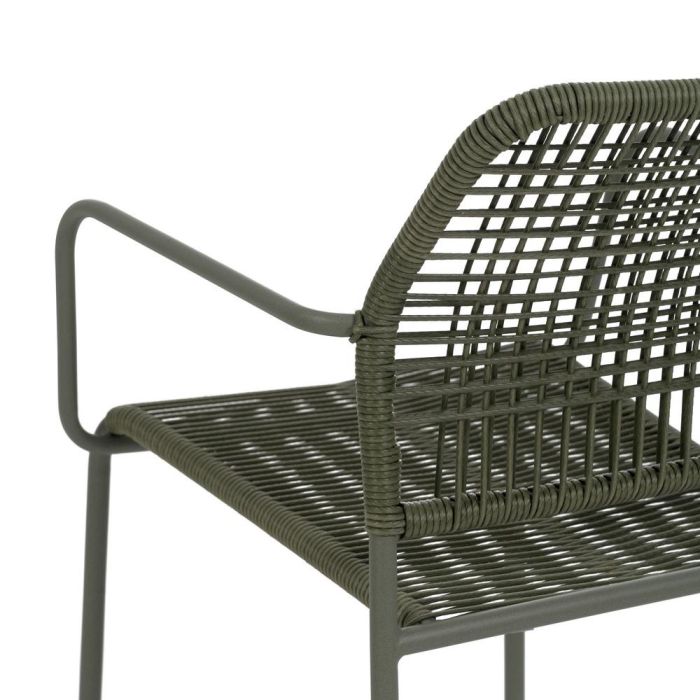 Silla Apilable Verde Acero Exterior 53 X 63 X 78 cm
