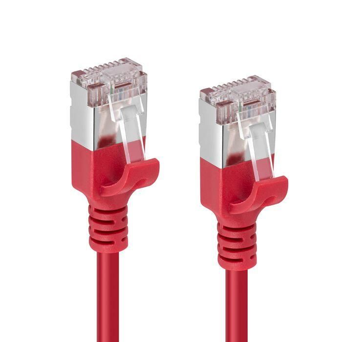 MicroConnect CAT6A U-FTP Slim, LSZH, 10m Network Cable, Red 1 MicroConnect CAT6A U-FTP Slim, LSZH, 10m Network Cable, Red 1
