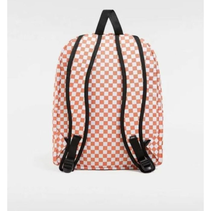 Mochila Escolar Vans Old Skool Check Blanco 2