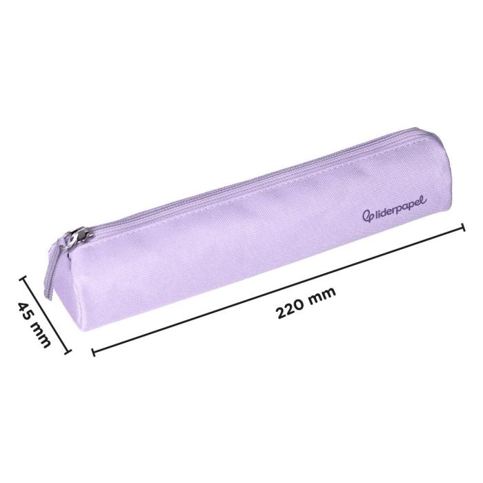 Estuche Portatodo Liderpapel Slim Cilindrico 220x45 mm Lila 1