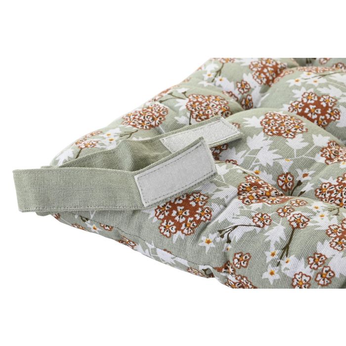 DKD Home Decor Cojin Tradicional Verde Beige 40 x 40 cm (4 Unidades) 2