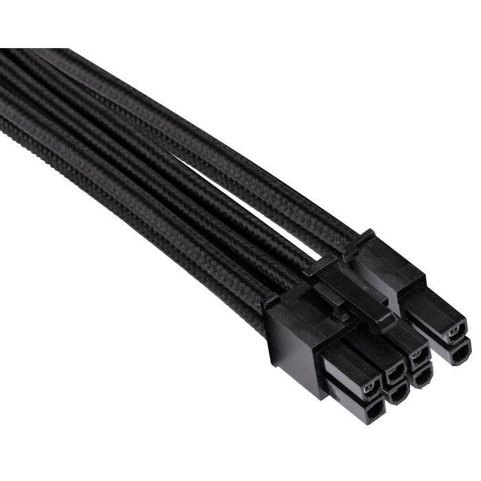 Corsair Cables PCIe Premium Individuales Conector Único Tipo 4 Gen 4 Negros, Sleeve de Paracord, para Fuentes de Alimentación Corsair Tipo 4 1