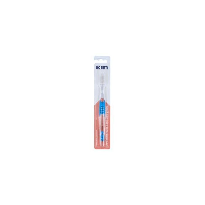Kin Cepillo de Dientes Extra-Suave para Hipersensibilidad Dental, Cabezal Triangular Pequeño, Mango Antideslizante 1 Unidad