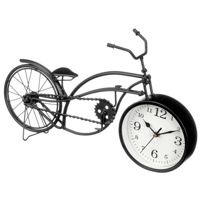 Reloj Forja Bicicleta Negro 22,5Cm Ancho Giftdecor (4 Unidades) 2 Reloj Forja Bicicleta Negro 22,5Cm Ancho Giftdecor (4 Unidades) 2