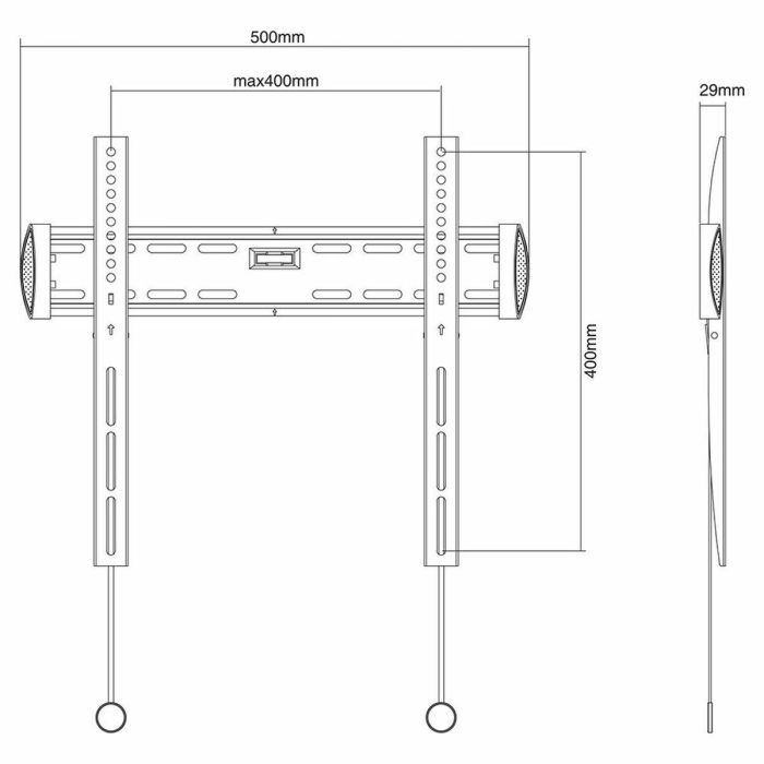 Soporte TV Neomounts NM-W340BLACK 1 Soporte TV Neomounts NM-W340BLACK 1