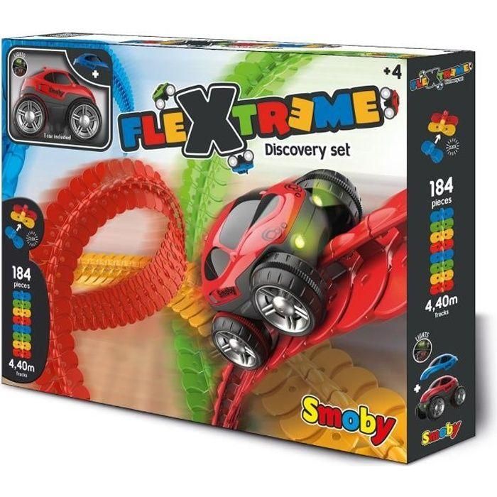 FleXtreme Discovery Set - Circuito de coches - 4,40 metros de largo - SMOBY