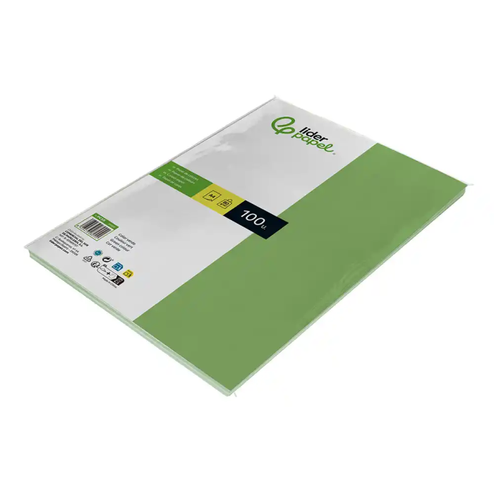 Liderpapel Papel Color A4 80gr Verde Paquete 100 Hojas 4
