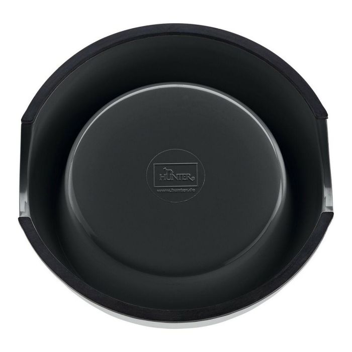 Hunter Comedero De Melamina 700 mL Negro con Acero Inoxidable Extraíble