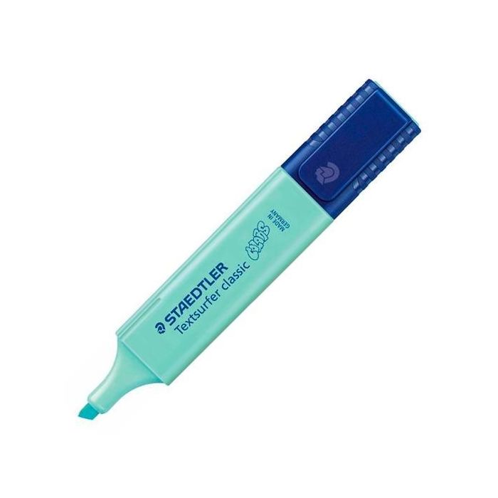 Staedtler Marcador Fluorescente Textsurfer Classic, Tinta Pastel Azul, Pack de 10 Unidades (10 Unidades)
