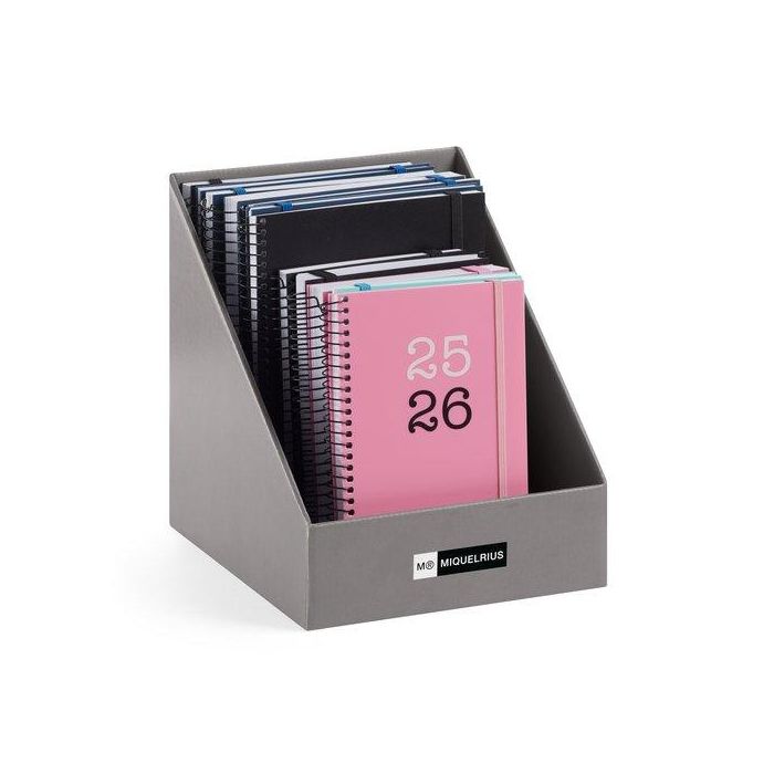 Agenda Escolar (2025-26) Miquelrius College Espiral Tapa Pp Con Goma Surtido Expositor De 12