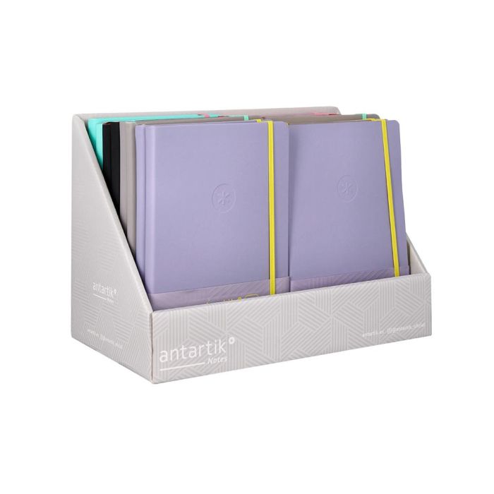 Cuaderno Con Gomilla Antartik Note Tapa Dura Y Blanda Bicolor Expositor De 18 Unidades Surtidas 3 Cuaderno Con Gomilla Antartik Note Tapa Dura Y Blanda Bicolor Expositor De 18 Unidades Surtidas 3