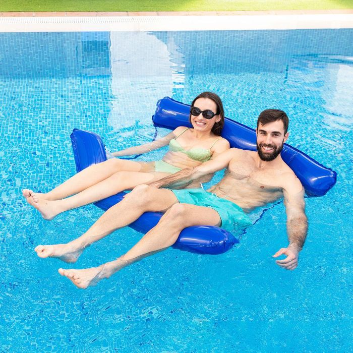 Hamaca de Agua Flotante Doble para Piscina Twolok InnovaGoods Hamaca de Agua Flotante Doble para Piscina Twolok InnovaGoods