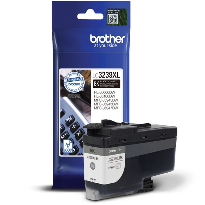 BROTHER Cartucho de tinta negro de larga duracion LC3239XLBK
