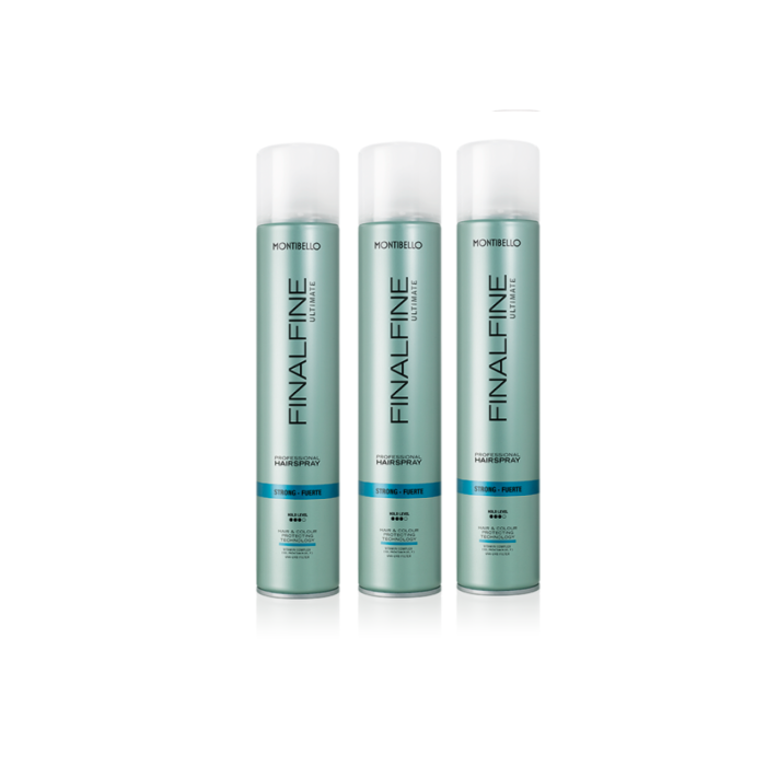 Montibello Finalfine Hairspray Fuerte Sin Gas 400 Ml - Laca Técnica Brillante 2